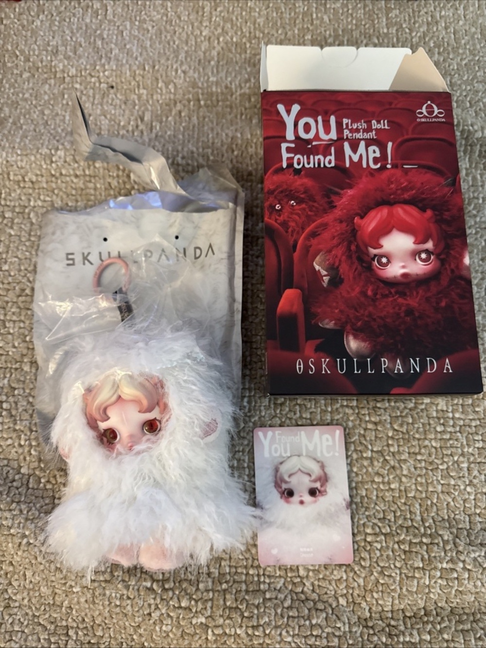 POP MART SKULLPANDA You Found Me! – Ghostie Plush Pendant ✨ Opened